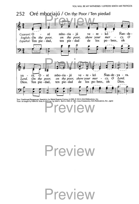 Santo, Santo, Santo: cantos para el pueblo de Dios = Holy, Holy, Holy: songs for the people of God page 402