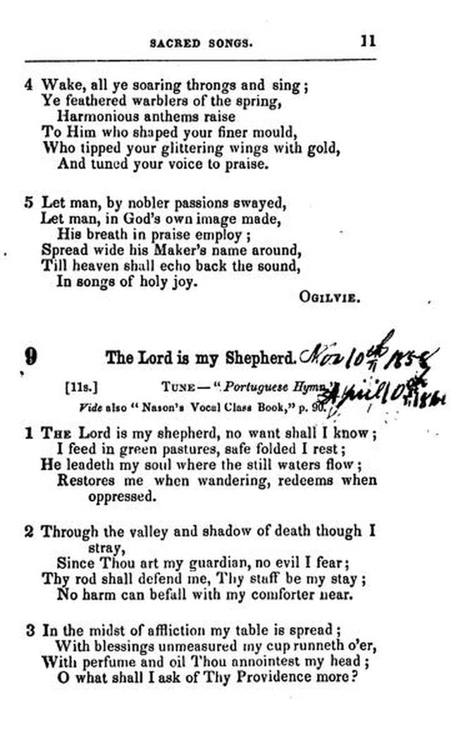 A Selection of Sacred Songs. 2nd ed. page 7