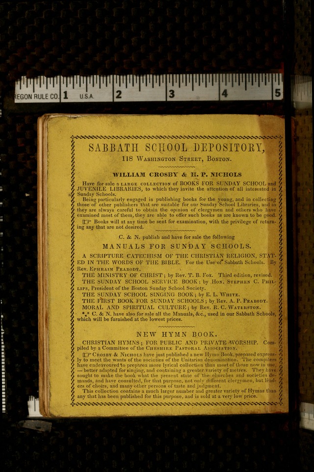 The Sunday School Singing Book: being a collection of hymns with appropriate music, designed as a guide and assistant to the devotional exercises of Sabbath schools and families...(3rd ed.) page 118