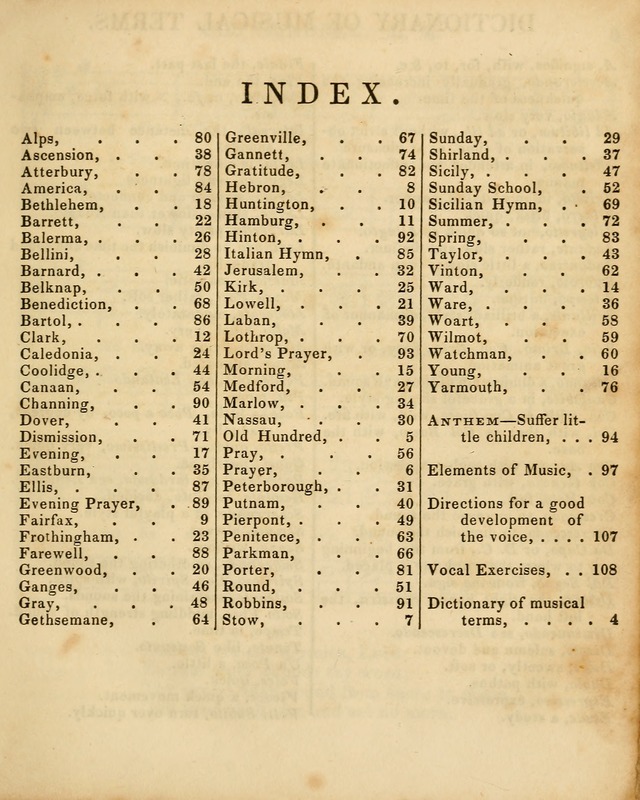 The Sunday School Singing Book: being a collection of hymns with appropriate music, designed as a guide and assistant to the devotional exercises of Sabbath schools and families...(3rd ed.) page 3
