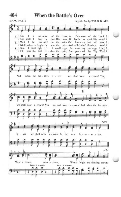 Soul-stirring Songs and Hymns (Rev. ed.) page 406