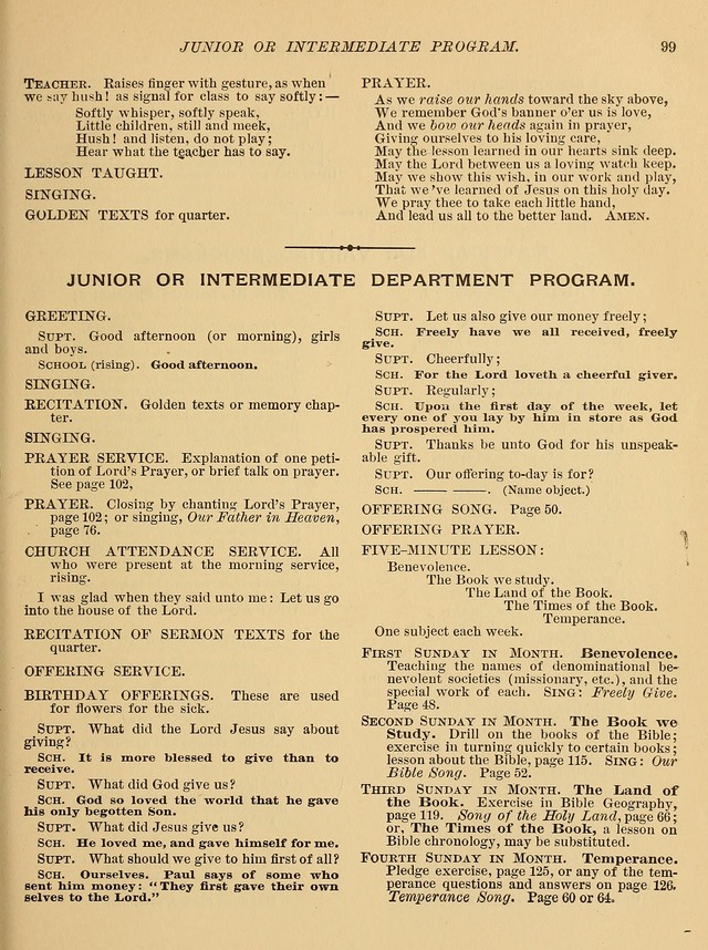 Special Songs and Services: for Primary and Intermediate Classes page 100