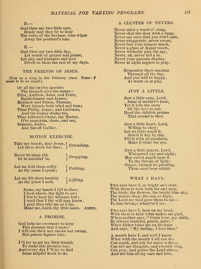 Special Songs and Services: for Primary and Intermediate Classes page 102
