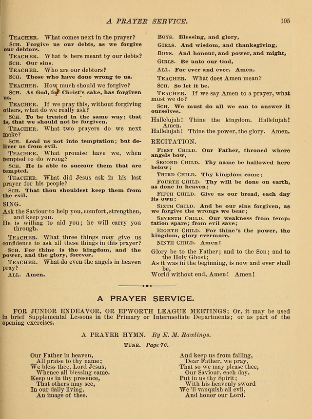 Special Songs and Services: for Primary and Intermediate Classes page 106
