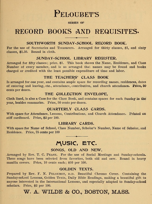 Special Songs and Services: for Primary and Intermediate Classes page 160