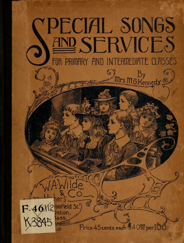 Special Songs and Services: for Primary and Intermediate Classes page i