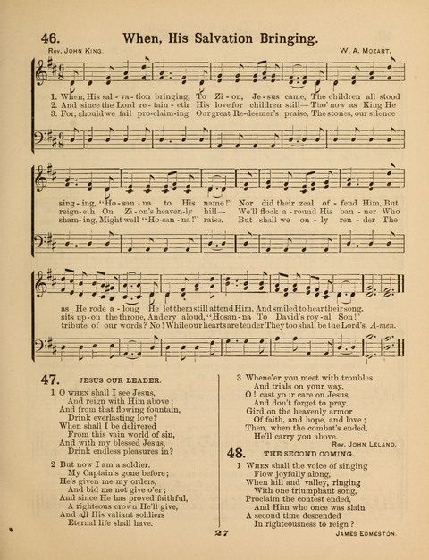 Select Songs for the Sunday School page 27