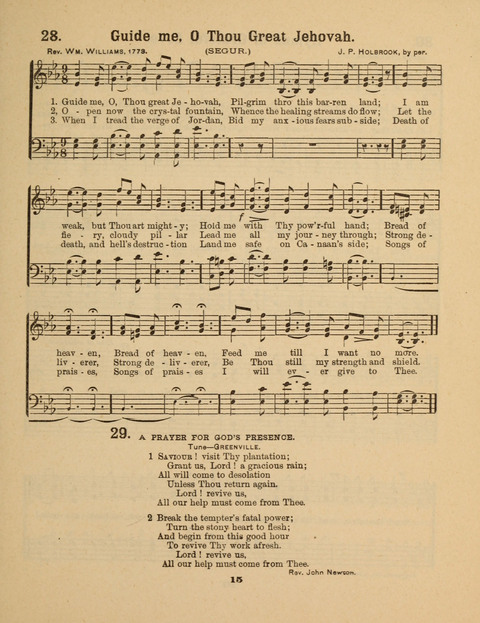 Select Songs for the Singing Service: in the Prayer Meeting and Sunday School page 15