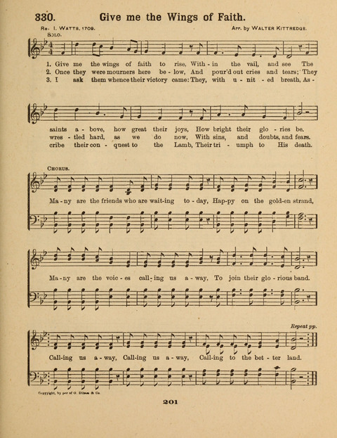 Select Songs for the Singing Service: in the Prayer Meeting and Sunday School page 201