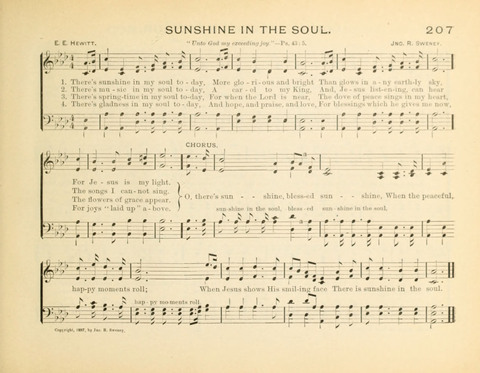 Sunny-Side Songs for Sunday Schools page 207