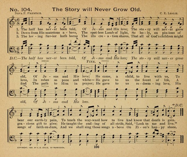 Sun-Shine Songs: for the Sunday School page 106