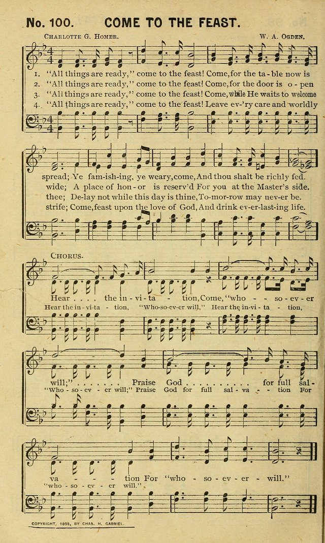 Special Songs: for Sunday schools, revival meetings, etc. page 100