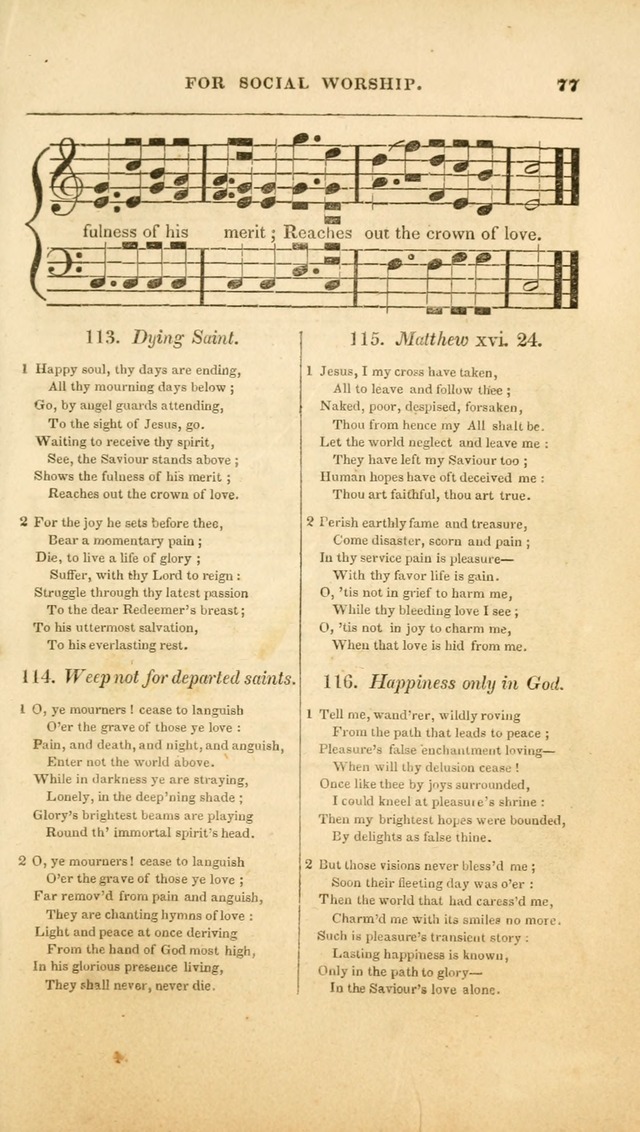 Spiritual songs for social worship: adapted to the use of families and private circles in seasons of revival, to missionary meetings, to the monthly concert, and to other occasions of special interest page 84