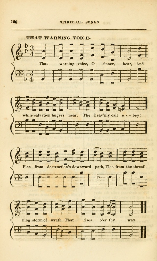 Spiritual Songs for Social Worship: adapted to the use of families and private circles, to missinary meetings, to monthly concert, and to other occasions of special interest.(Rev. and Enl. Ed.) page 156
