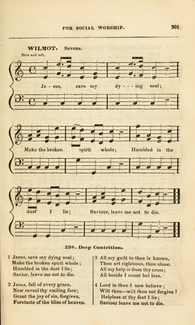 Spiritual Songs for Social Worship: adapted to the use of families and private circles, to missinary meetings, to monthly concert, and to other occasions of special interest.(Rev. and Enl. Ed.) page 301