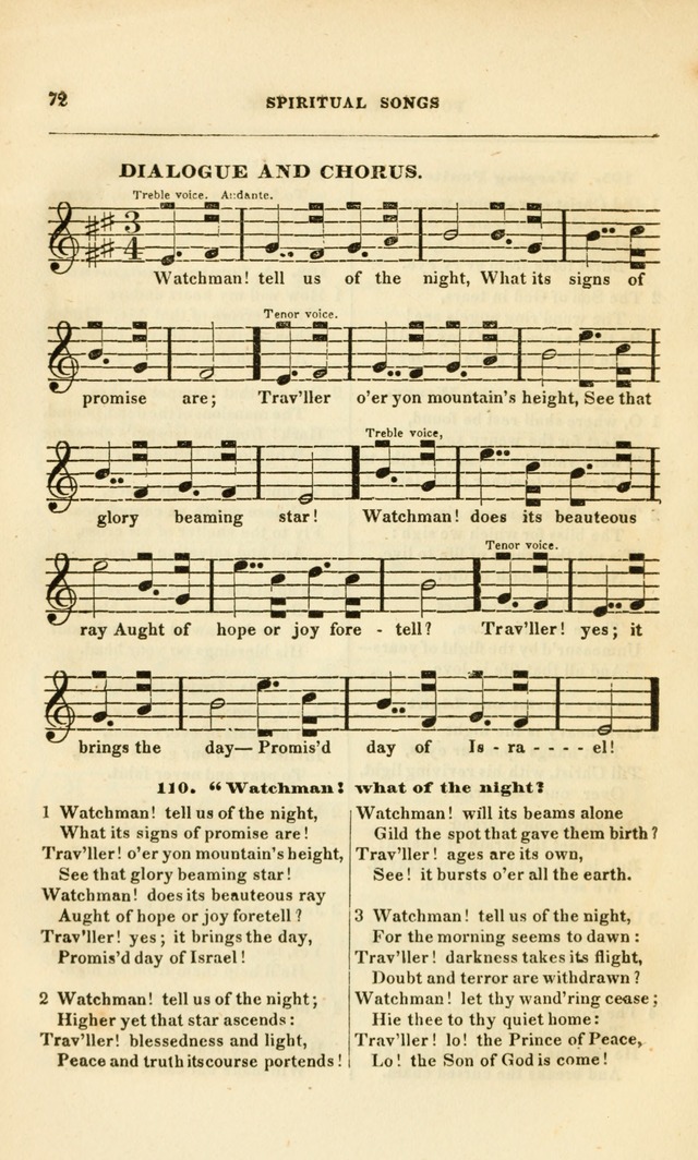 Spiritual Songs for Social Worship: adapted to the use of families and private circles, to missinary meetings, to monthly concert, and to other occasions of special interest.(Rev. and Enl. Ed.) page 72