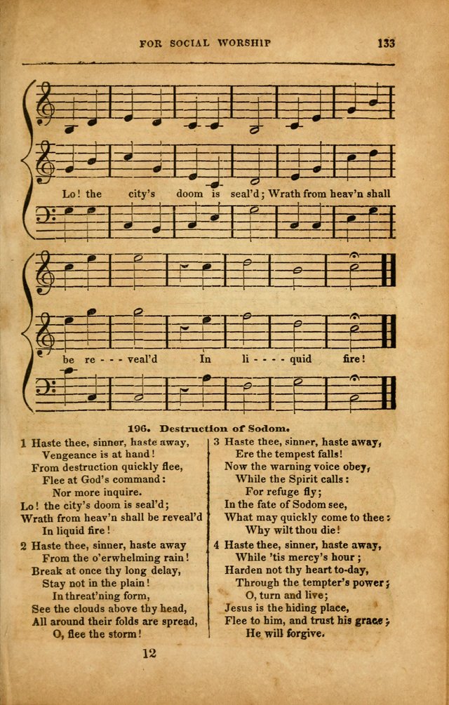Spiritual Songs for Social Worship: adapted to the use of families and private circles in seasons of revival, to missionary meetings, to the monthly concert, and to other occasions... (3rd ed.) page 133