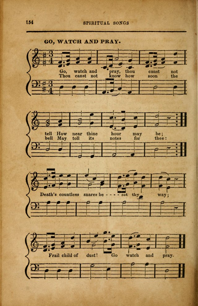 Spiritual Songs for Social Worship: adapted to the use of families and private circles in seasons of revival, to missionary meetings, to the monthly concert, and to other occasions... (3rd ed.) page 154