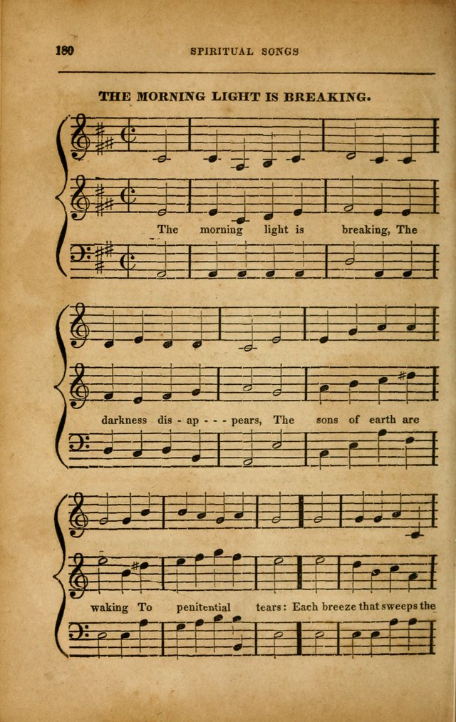 Spiritual Songs for Social Worship: adapted to the use of families and private circles in seasons of revival, to missionary meetings, to the monthly concert, and to other occasions... (3rd ed.) page 180