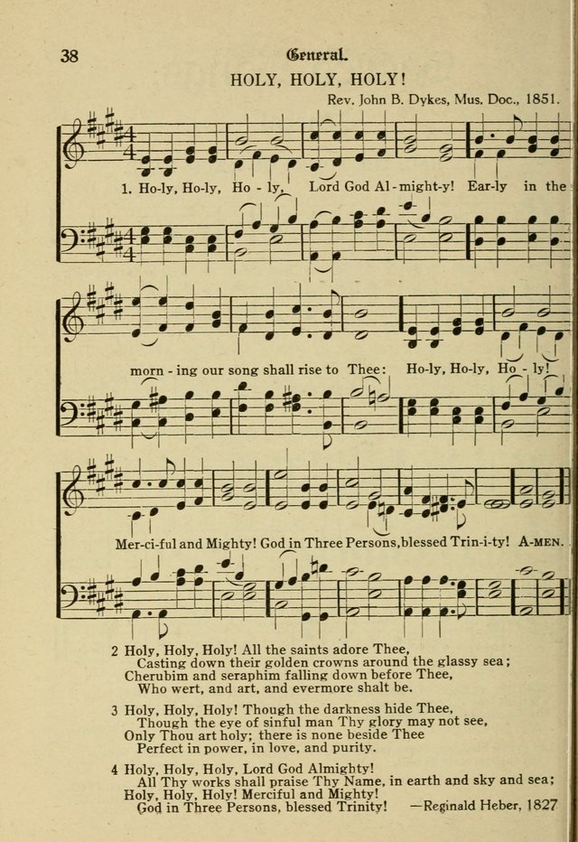 Sacred Songs: for use in inner mission work and church societies page 38
