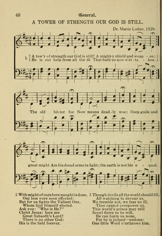 Sacred Songs: for use in inner mission work and church societies page 40
