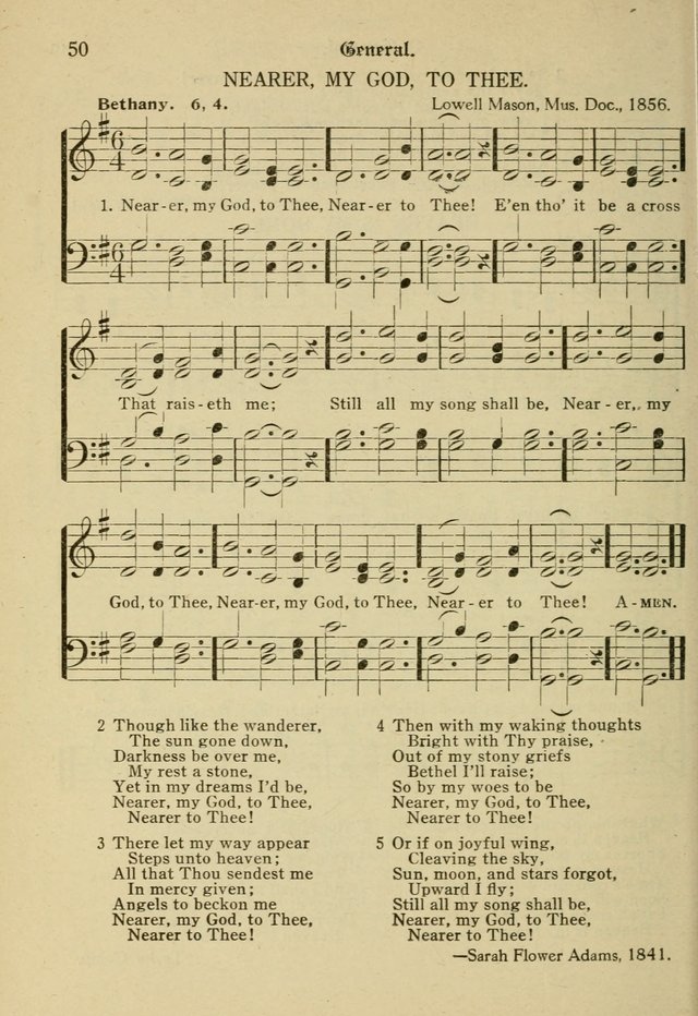 Sacred Songs: for use in inner mission work and church societies page 50