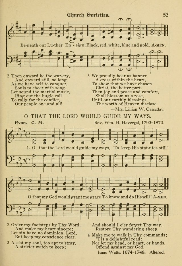 Sacred Songs: for use in inner mission work and church societies page 53
