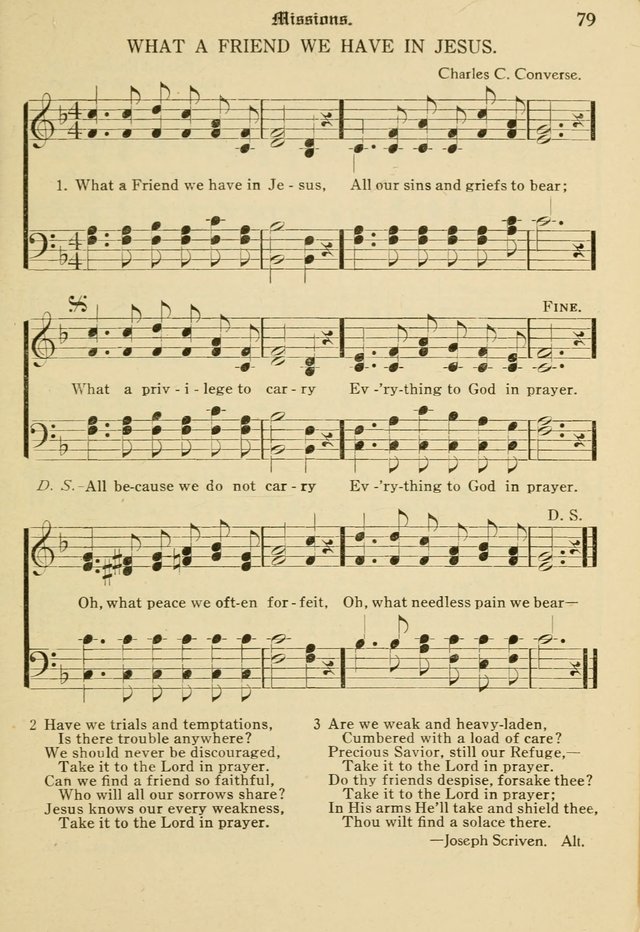 Sacred Songs: for use in inner mission work and church societies page 79