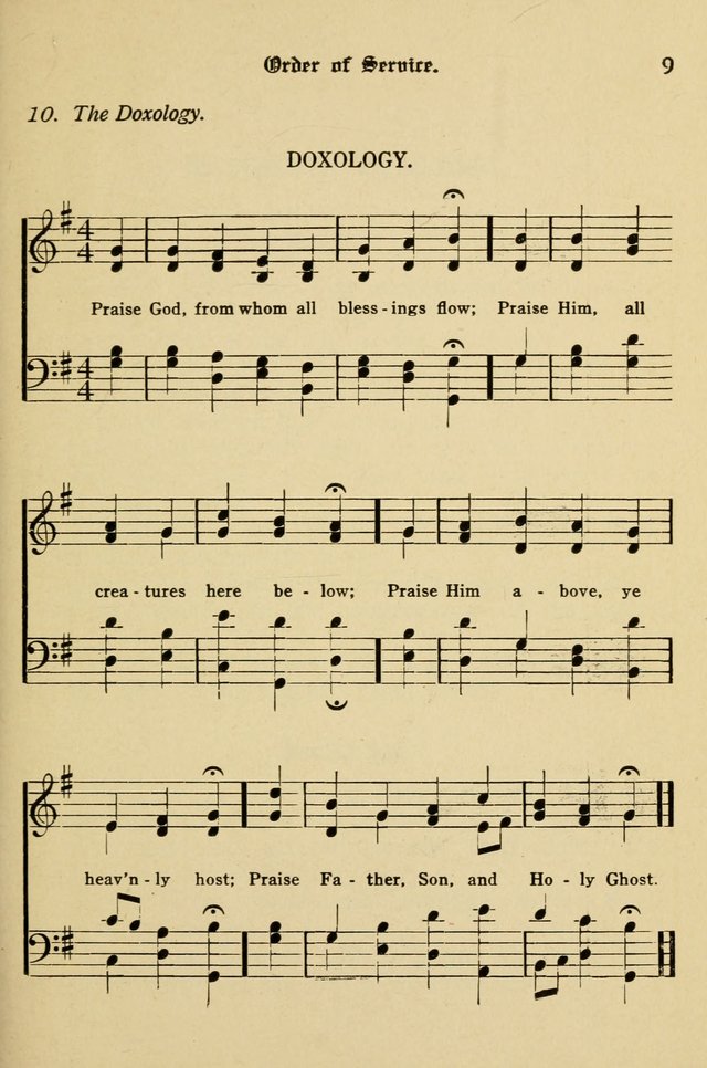 Sacred Songs: for use in inner mission work and church societies page 9