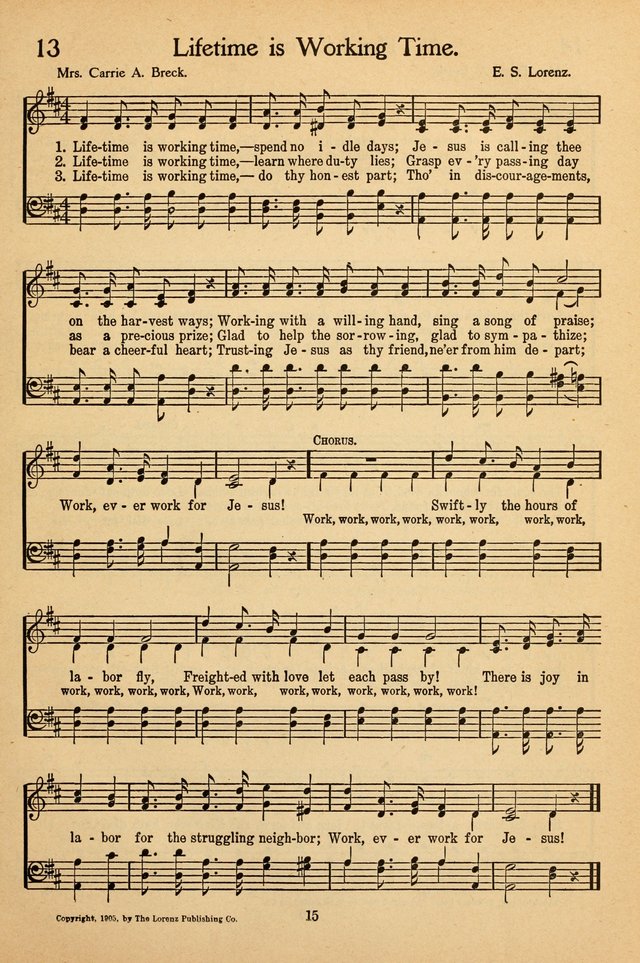 Sunday School Voices: a collection of sacred songs page 15