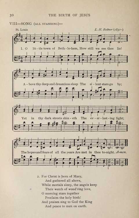 Scripture and Song in Worship: A service book for the Sunday School page 30
