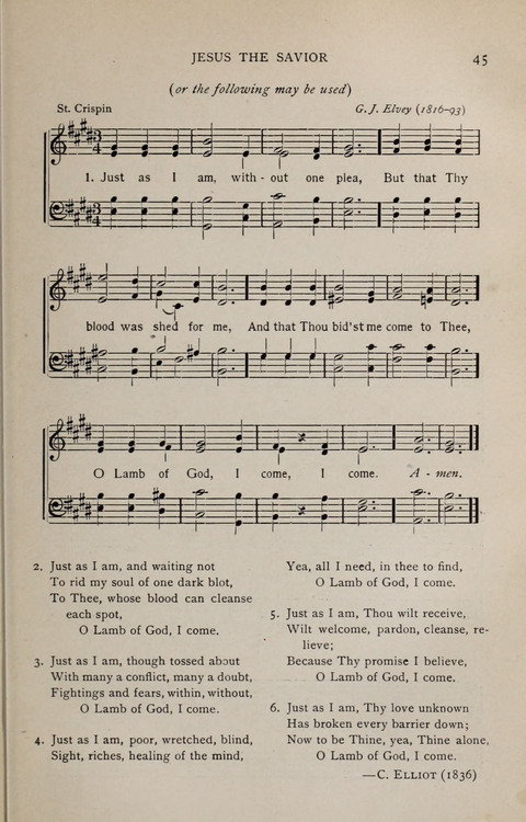 Scripture and Song in Worship: A service book for the Sunday School page 45