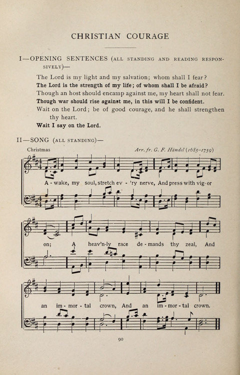Scripture and Song in Worship: A service book for the Sunday School page 90