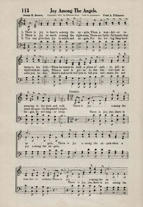 Sweeter Than All Songs: containing many new songs, a number of the popular songs of to-day, with many familiar hymns; for all occasions of Christian work and worship  page 102