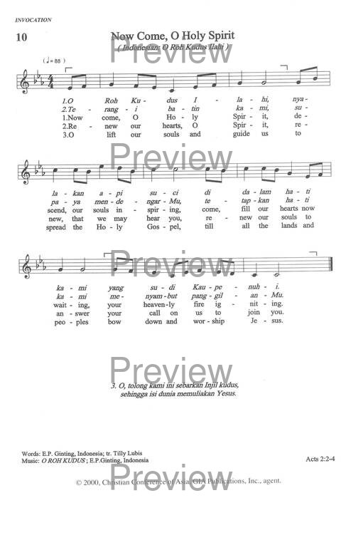 Sound the Bamboo: CCA Hymnal 2000 page 10
