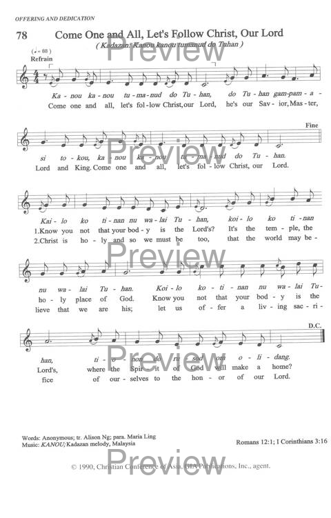 Sound the Bamboo: CCA Hymnal 2000 page 100