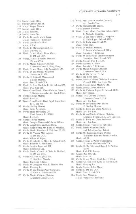 Sound the Bamboo: CCA Hymnal 2000 page 420