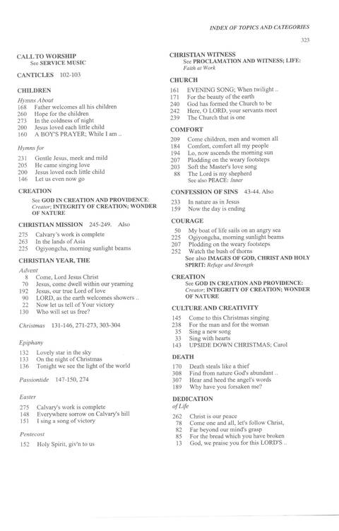 Sound the Bamboo: CCA Hymnal 2000 page 424