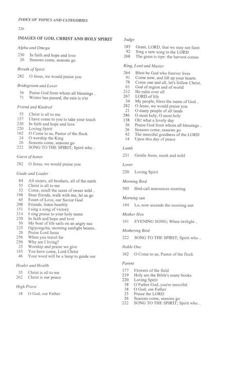 Sound the Bamboo: CCA Hymnal 2000 page 427