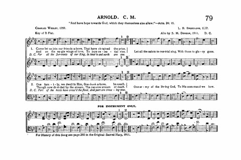 Sacred Tunes and Hymns: Containing a Special Collection of a Very High Order of Standard Sacred Tunes and Hymns Novel and Newly Arranged page 79