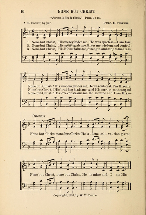 Songs Tried and Proved: for the user of prayer meetings, Sunday schools, general evangelistic work, and the home circle page 10