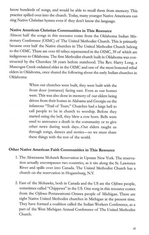 Singing the Sacred: musical gifts from Native American communities page xi