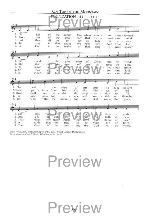 Singing the Sacred: psalms, hymns, and spiritual songs (Vol 1) page 58