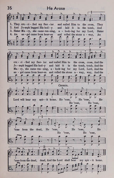 Sixty Two Southland Spirituals page 35