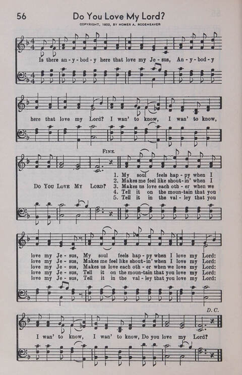 Sixty Two Southland Spirituals page 56