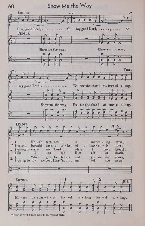 Sixty Two Southland Spirituals page 60