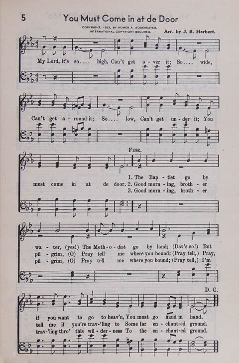 Sixty Two Southland Spirituals page 7