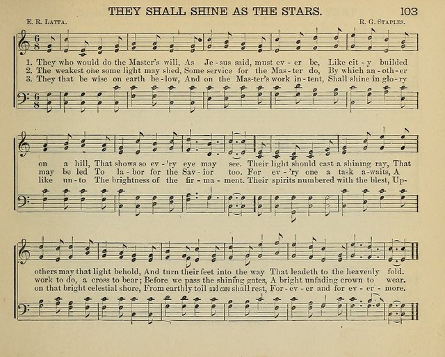The Song Victor for the Sunday School and Public School Use page 103