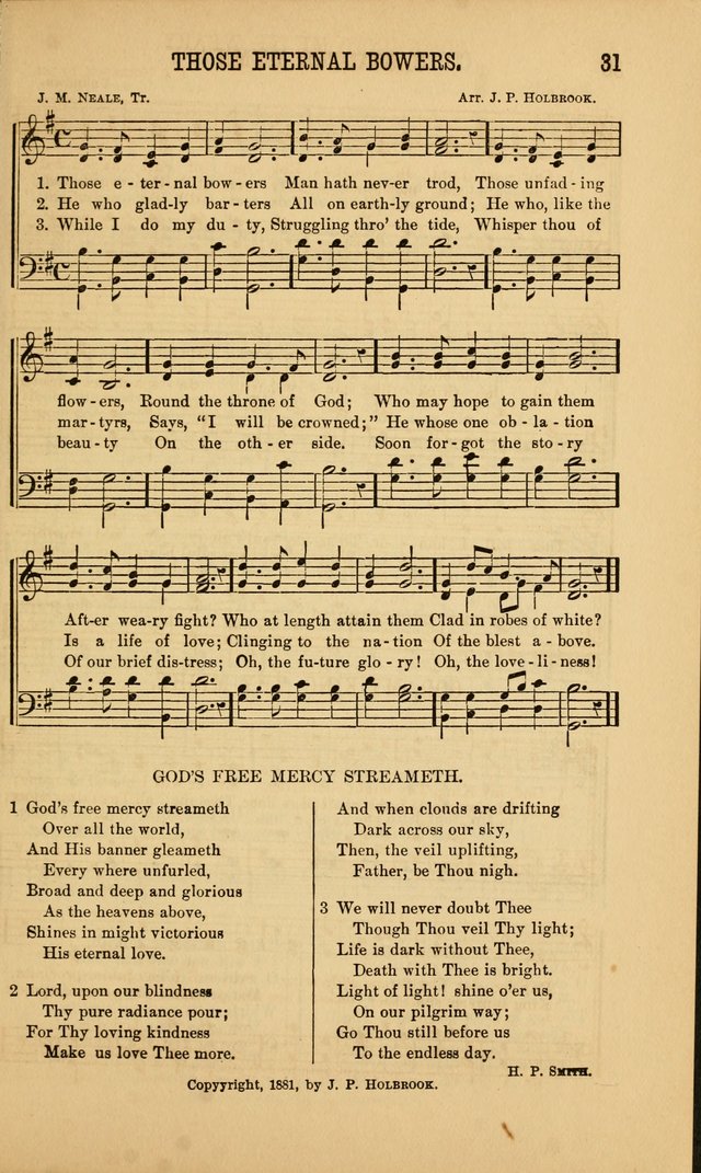 Singing on the Way: a collection of hymns and tunes for Sunday schools, social worship and congregations page 31