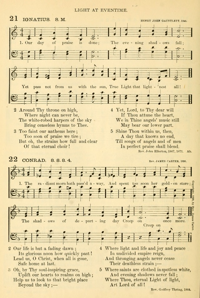 Songs of Work and Worship: a collection of hymns and tunes for devotional and evangelistic meetings page 21